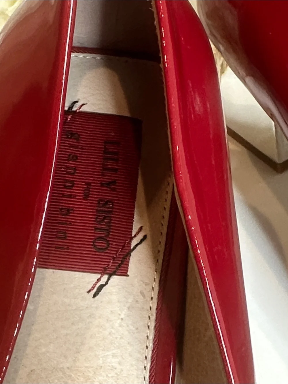 ๐NWOB Lilly Sisto by Gianni Bini Red Patent Square-Toe with Silver Buckle, 11M - Picture 2 of 13